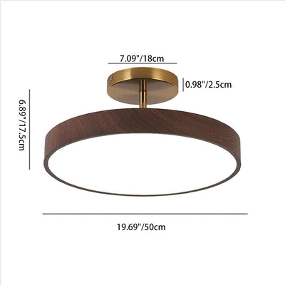 Flush Mount Ceiling Light, Minimalist Wood Grain Design, Energy-Efficient LED | Ideal for Living Room, Bedroom, or Hallway 7