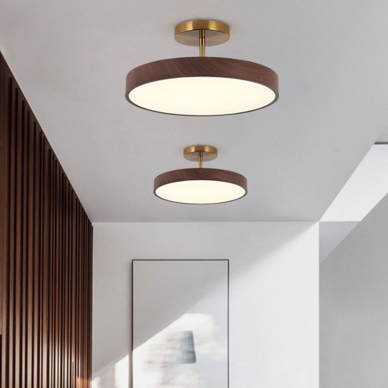 Flush Mount Ceiling Light, Minimalist Wood Grain Design, Energy-Efficient LED | Ideal for Living Room, Bedroom, or Hallway 9
