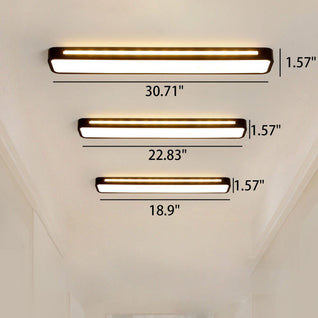 Flush Mount Ceiling Light | Modern Acrylic Design with Integrated LED | Ideal for Living Room, Hallway, Bedroom