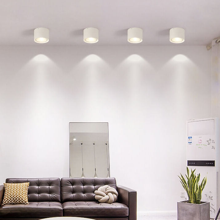 Flush Mount Ceiling Light | Modern Iron and Acrylic with Integrated LED | Ideal for Living Room or Bedroom 4