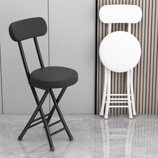 Foldable Chair with Faux Leather Upholstery and Carbon Steel Frame | Modern Living Room Seating Solution