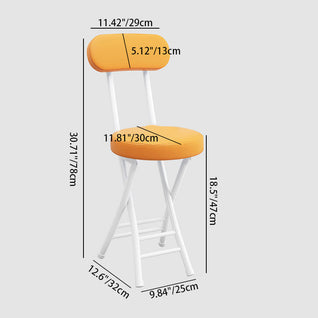 Foldable Chair with Faux Leather Upholstery and Carbon Steel Frame | Modern Living Room Seating Solution