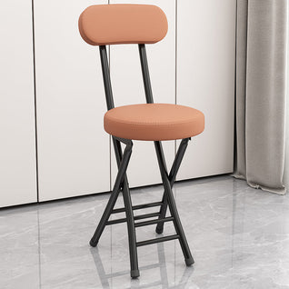 Foldable Chair with Faux Leather Upholstery and Carbon Steel Frame | Modern Living Room Seating Solution