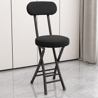 Foldable Chair with Faux Leather Upholstery and Carbon Steel Frame | Modern Living Room Seating Solution