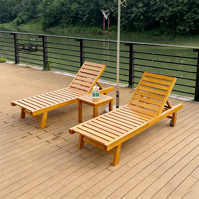 Folding Recliner Chair | Solid Tropical Hardwood | 4-Position Adjustable | Outdoor Lounge Chair 1