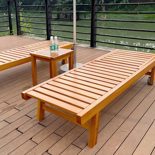 Folding Recliner Chair | Solid Tropical Hardwood | 4-Position Adjustable | Outdoor Lounge Chair 3