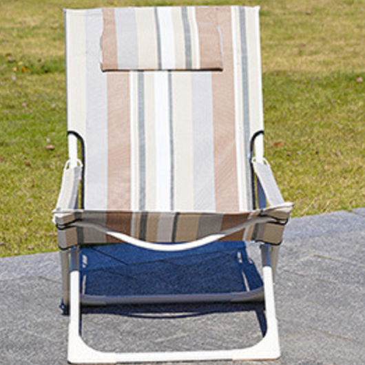 Folding Recliner Chair | Steel Frame & Oxford Fabric | Ergonomic Design for Outdoor Relaxation | Garden & Patio Use 3