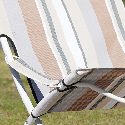 Folding Recliner Chair | Steel Frame & Oxford Fabric | Ergonomic Design for Outdoor Relaxation | Garden & Patio Use 8