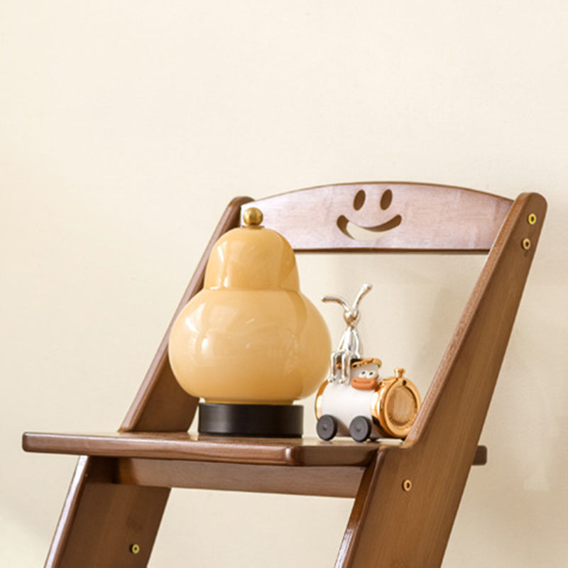 Folding Step Stool | Bamboo Minimalist Design with Backrest | Space-Saving for Dining Room 4