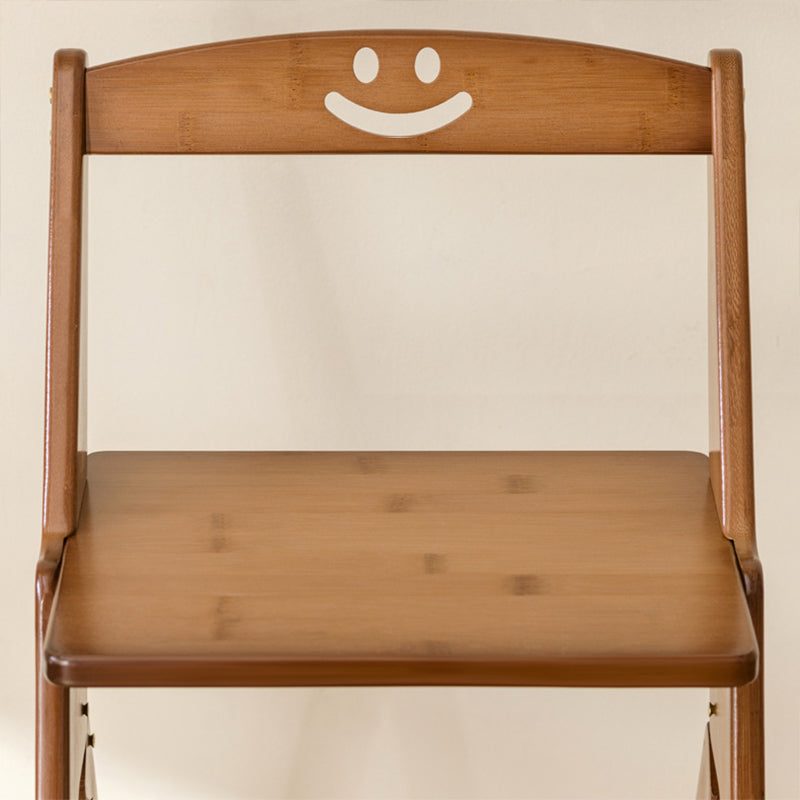 Folding Step Stool | Bamboo Minimalist Design with Backrest | Space-Saving for Dining Room 8