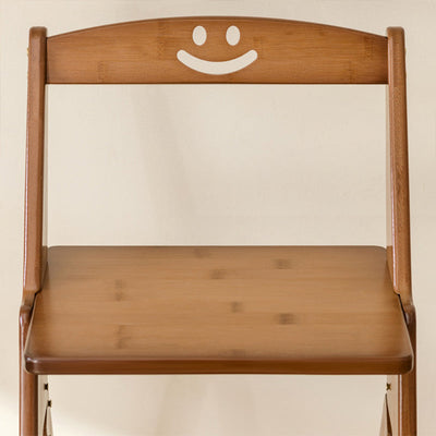 Folding Step Stool | Bamboo Minimalist Design with Backrest | Space-Saving for Dining Room 8