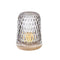 Folia | Elegant Natural Crystal and Wood Glass Candle Holder for Table Decor