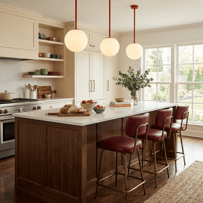 Fontana Amorosa | Elegant Modern Black Glass Pendant Light for Kitchen 12