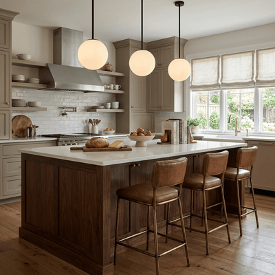 Fontana Amorosa | Elegant Modern Black Glass Pendant Light for Kitchen 6