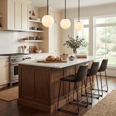 Fontana Amorosa | Elegant Modern Black Glass Pendant Light for Kitchen 8