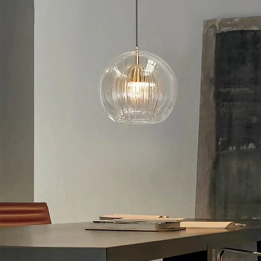 Freyza | Elegant Double Glass Globe Pendant Light for Kitchen Island 3