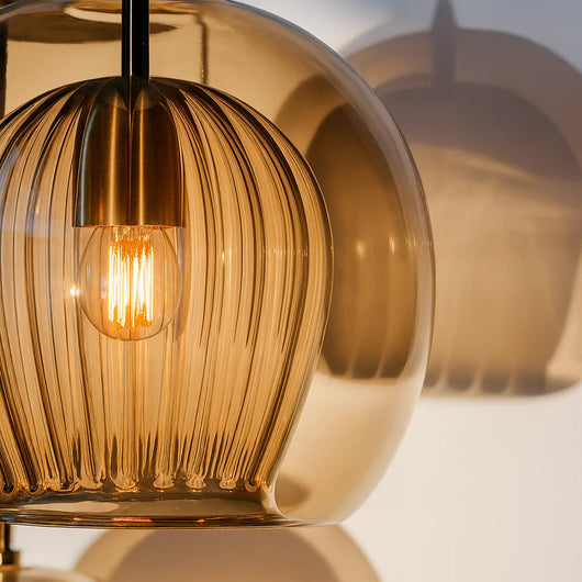 Freyza | Elegant Double Glass Globe Pendant Light for Kitchen Island 6