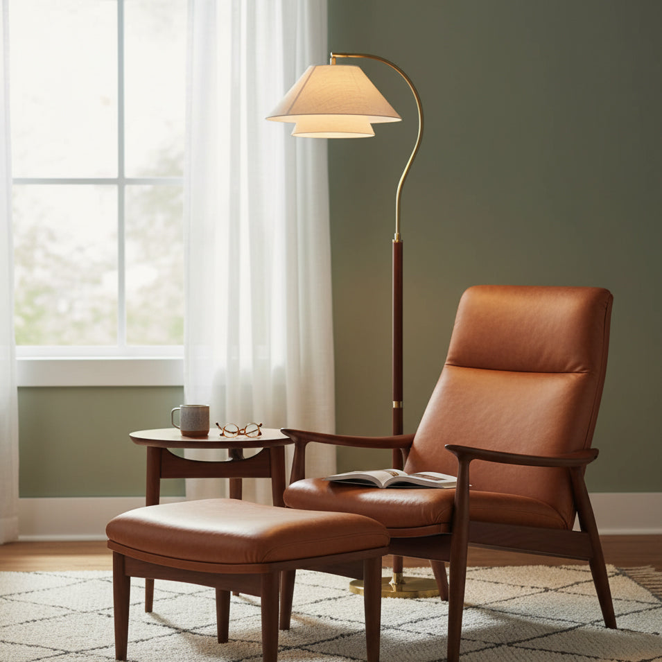 GarnerLight | Elegant Modern Black Floor Lamp for Living Room Illumination 4