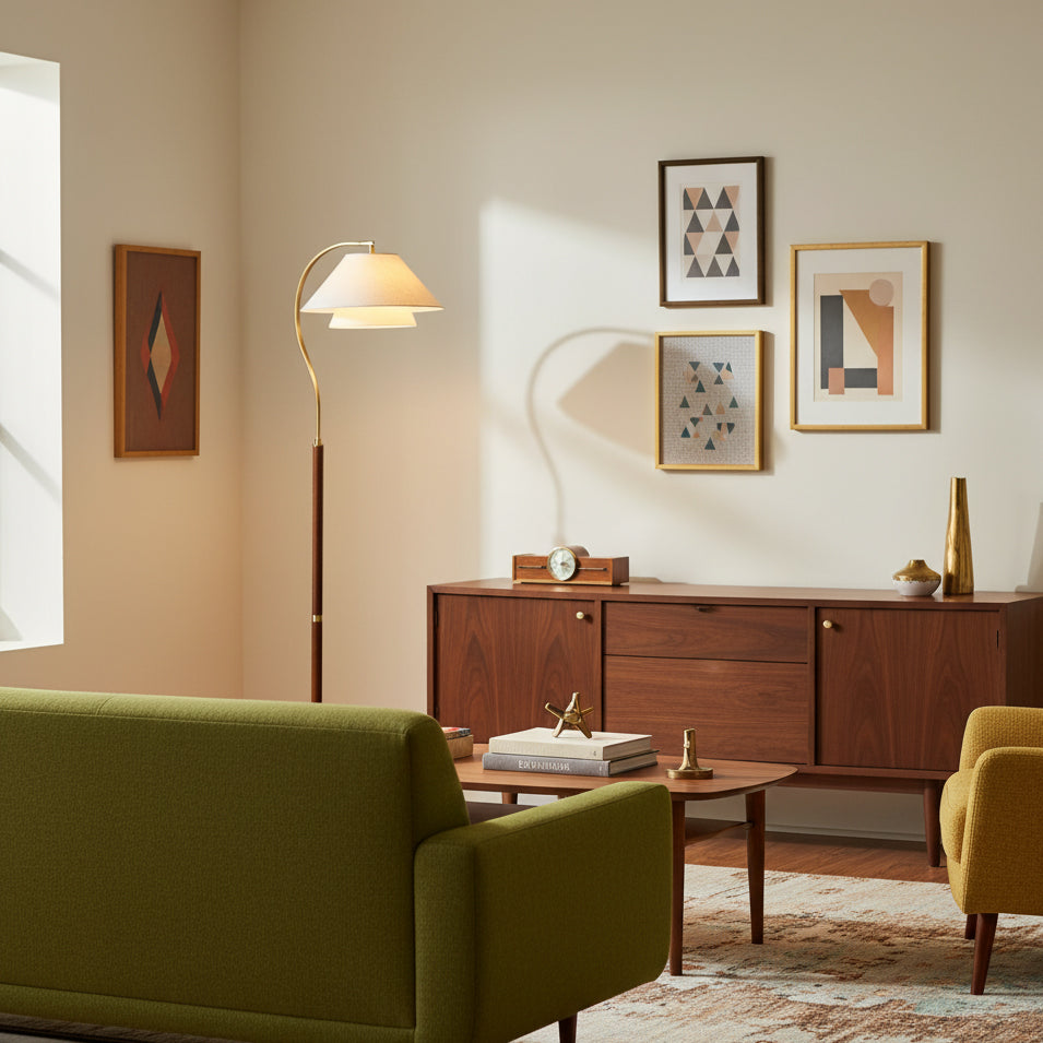 GarnerLight | Elegant Modern Black Floor Lamp for Living Room Illumination 5