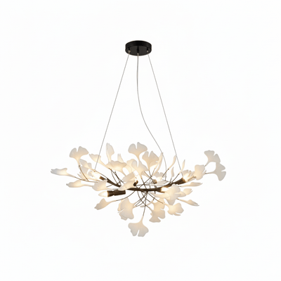 Gingko Blossom | Elegant Gold Modern Chandelier Light for Dining Room 14