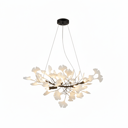 Gingko Blossom | Elegant Gold Modern Chandelier Light for Dining Room 14