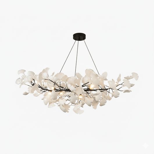 Gingko Blossom | Elegant Gold Modern Chandelier Light for Dining Room 19