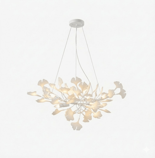 Gingko Blossom | Elegant Gold Modern Chandelier Light for Dining Room 21