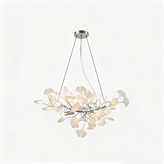 Gingko Blossom | Elegant Gold Modern Chandelier Light for Dining Room 22