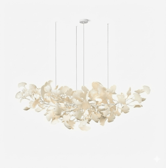 Gingko Blossom | Elegant Gold Modern Chandelier Light for Dining Room 9