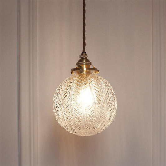 Glass Pendant Light | Adjustable Retro Design for Modern Kitchen and Dining Spaces 0