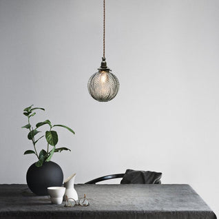 Glass Pendant Light | Adjustable Retro Design for Modern Kitchen and Dining Spaces