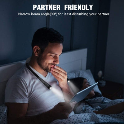 Glaucescent | Ergonomic Adjustable LED Reading Light for Bed 3