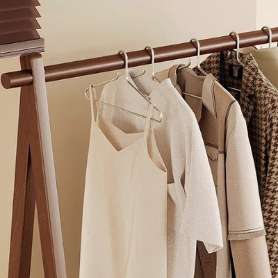 Hall Tree Coat Rack with Bamboo Wood and Rattan Basket | Stylish Entryway Storage Solution 7