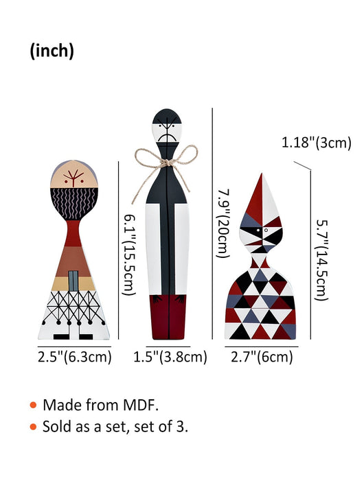 Handcrafted Wooden Figures | Durable MDF Decor with Unique Designs | Festive Living Room and Dining Accents 6