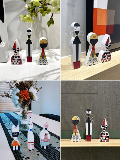 Handcrafted Wooden Figures | Durable MDF Decor with Unique Designs | Festive Living Room and Dining Accents 8
