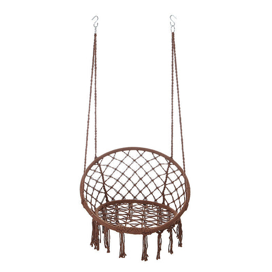Hanging Chair | Cotton Rope & Steel | Coastal Design for Outdoor Garden Relaxation 11