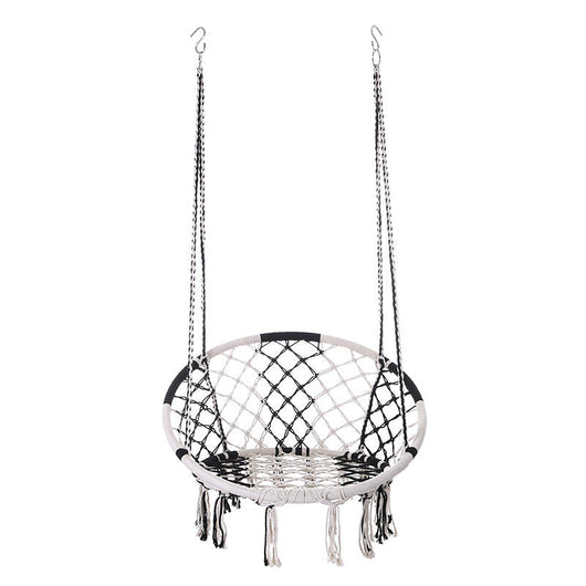 Hanging Chair | Cotton Rope & Steel | Coastal Design for Outdoor Garden Relaxation 13