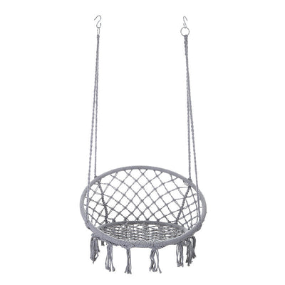 Hanging Chair | Cotton Rope & Steel | Coastal Design for Outdoor Garden Relaxation 15