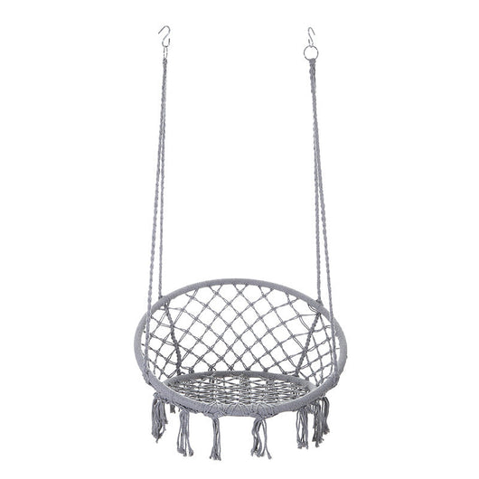 Hanging Chair | Cotton Rope & Steel | Coastal Design for Outdoor Garden Relaxation 15