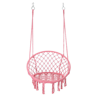 Hanging Chair | Cotton Rope & Steel | Coastal Design for Outdoor Garden Relaxation 17