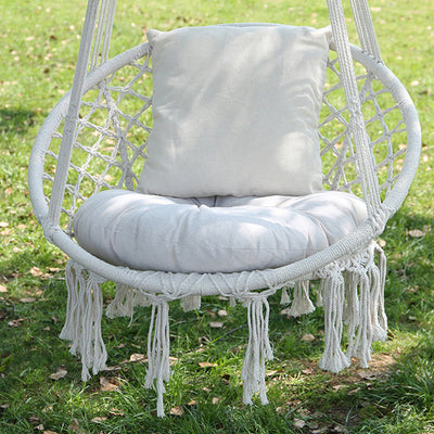 Hanging Chair | Cotton Rope & Steel | Coastal Design for Outdoor Garden Relaxation 1