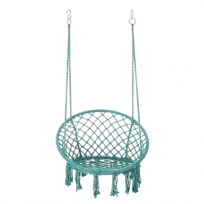 Hanging Chair | Cotton Rope & Steel | Coastal Design for Outdoor Garden Relaxation 9