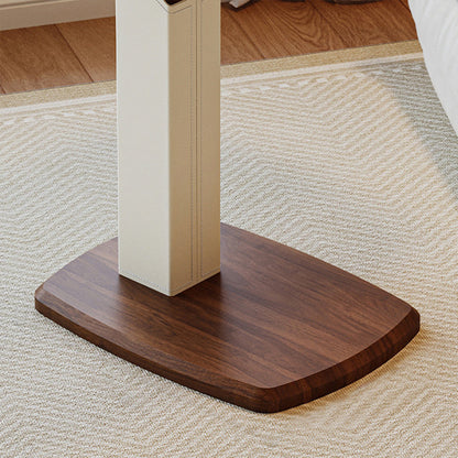 Height-Adjustable Scandinavian Side Table with Saddle Leather Finish | Versatile End Table for Living Room 6