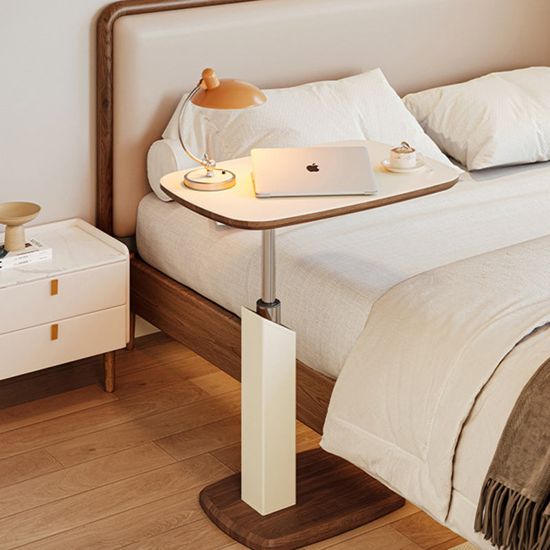 Height-Adjustable Scandinavian Side Table with Saddle Leather Finish | Versatile End Table for Living Room 8