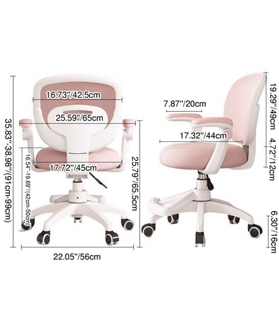 Height Adjustable Kids Desk Chair | Fabric Upholstery, Mid-Back Support | Ideal for Home Office and Bedroom 4