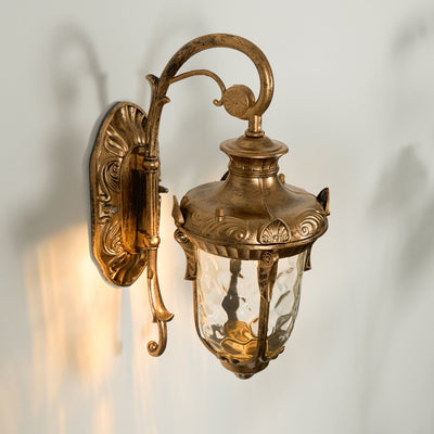 Heritage Brass | Elegant Vintage Outdoor Wall Lantern for Garden and Patio 6