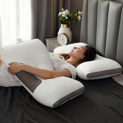 Hybrid Pillow for Neck Pain Relief | Comfortable Support for Side Sleepers in Bedroom 1