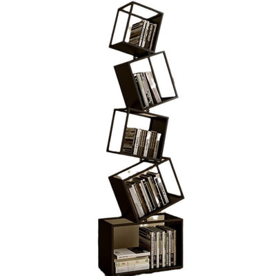 Iron Bookshelf with 5 Shelves | Modern Creative Design for Home Office Storage 5