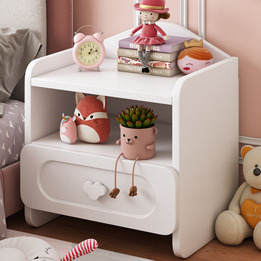 Kids Nightstand | MDF Construction | 2-Drawer Storage | Creative Design | Bedroom or Living Room 0