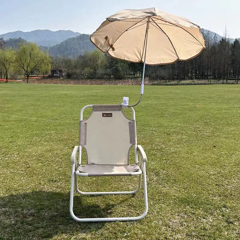 Kids Outdoor Recliner Chair | Foldable PP & Metal Design with Sunshade | Garden & Beach Use 0